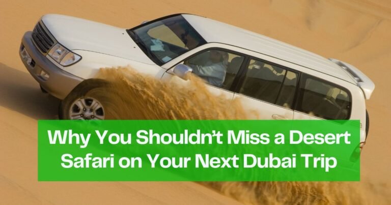 Why You Shouldn’t Miss a Desert Safari on Your Next Dubai Trip